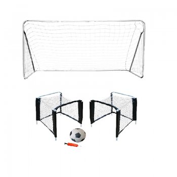 Akn set - Fotbalov branka MASTER 290 x 165 x 90 cm + Brankov set MASTER 25 x 25 x 38 cm Beach s mem