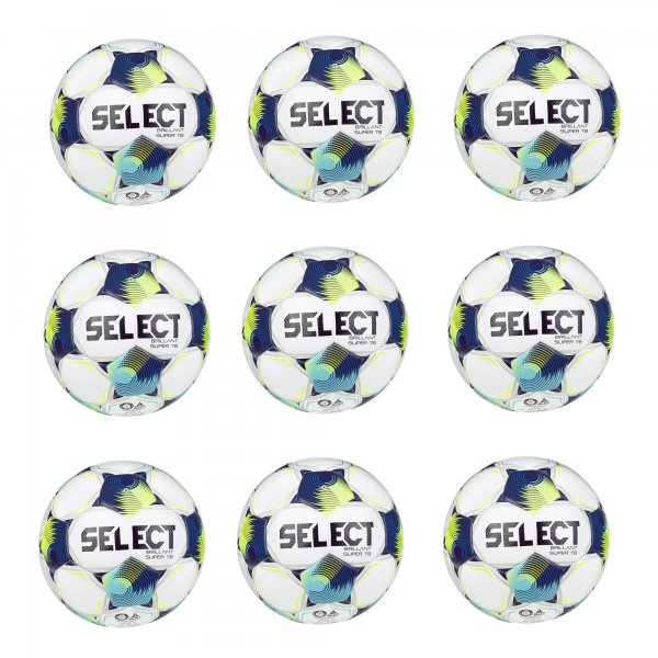 Vhodn set - 9x Fotbalov m SELECT FB Brillant Super TB CZ Chance Liga 2025/26 5 blo-modr